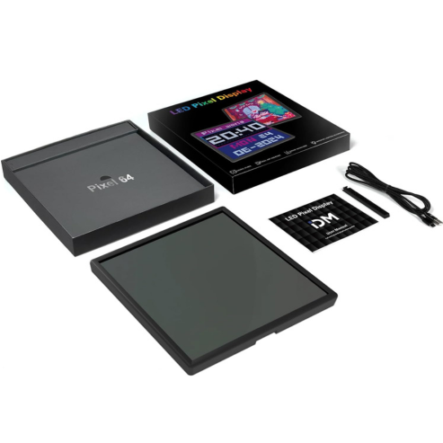 Écran intelligent LED Pixel Matrix RGB 64x64, affichage Bluetooth contrôlé par application, panneau lumineux DIY pour art numérique, jeu, anime et déco de chambre