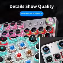 Clavier mécanique rétro punk